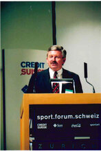 Sport Forum Schweiz – Historische Impressionen, Redner beim Sportkongress